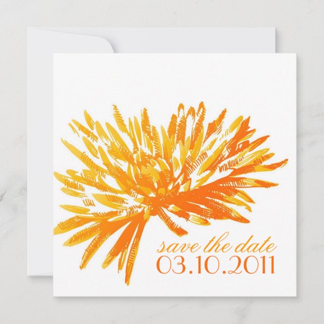 Modern Blommigt Spara datumkort Spara Datumet (Framsida)