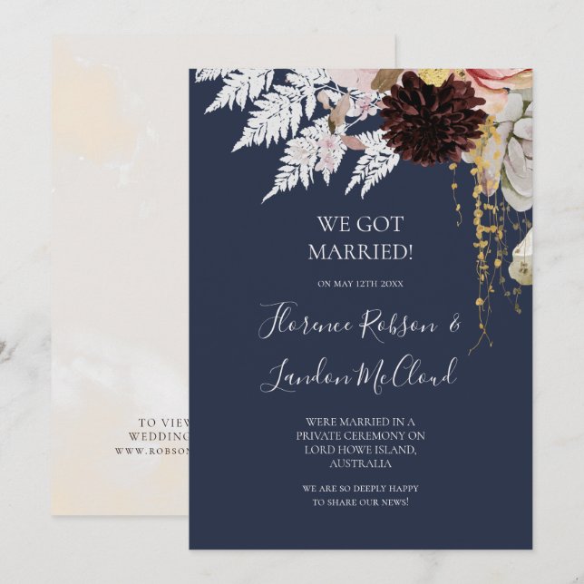 Modern Blommigt | Tillkännagivande om flottökning (Fram/baksida)