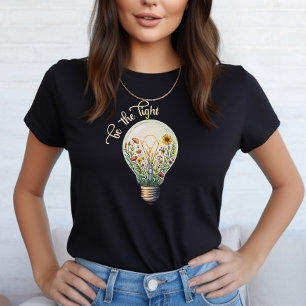 Modern Blommigt var en lätt positiv tro-citat T Shirt