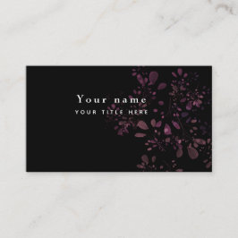 Modern blommigt visitkort