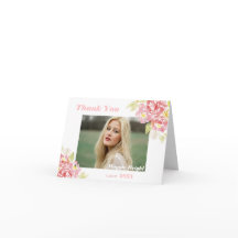 Modern Blommigt Watercolor Grad-Tack 