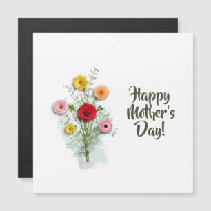 Modern Blommigt Watercolor Mors dag Personlig