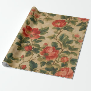 Modern Blommigt Watercolor Vintage Collection Presentpapper