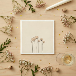 Modern blommor Napkins Pappersservett