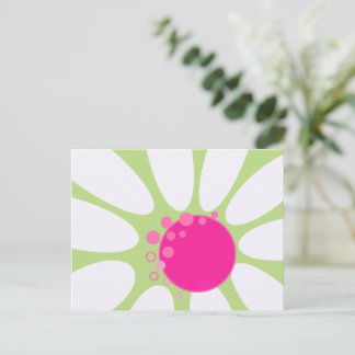 Modern blomster 3 Abstrakt design Vykort