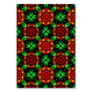 Modern blomster boho elegant abstrakt mönster #504 bordsnummer