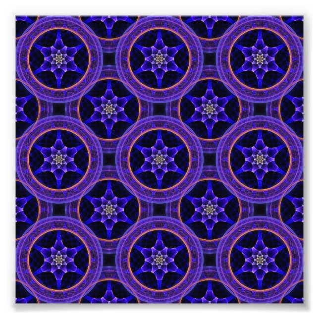 Modern blomster boho elegant abstrakt mönster #505 fototryck (Framsidan)