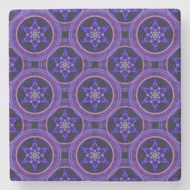 Modern blomster boho elegant abstrakt mönster #505 stenunderlägg (Framsidan)
