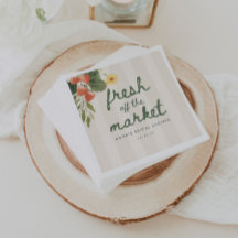 Modern blomster Fresh från marknaden Bröllopsdusch