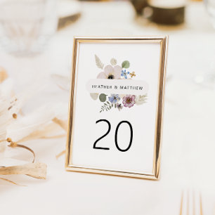 Modern blomsterbröllopsbord nummer