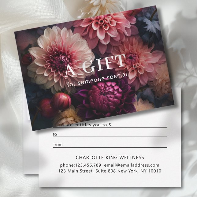 MODERN BLOMSTERFÖRETAG PRESENTKORT  (MODERN FLOWER BUSINESS GIFT CERTIFICATE)