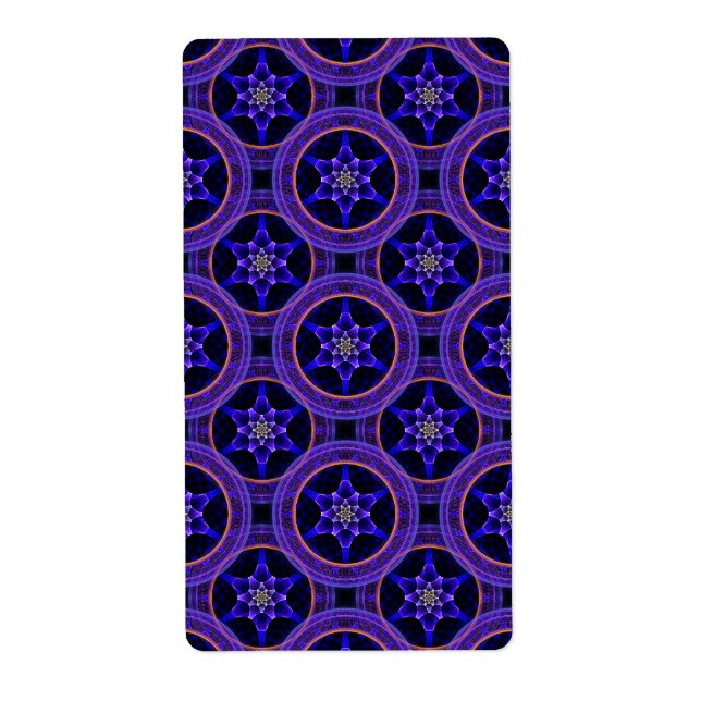 Modern blomstergalenskap boho elegant abstrakt mön fraktsedel (Framsidan)