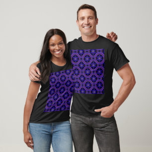 Modern blomstergalenskap boho elegant abstrakt mön t shirt
