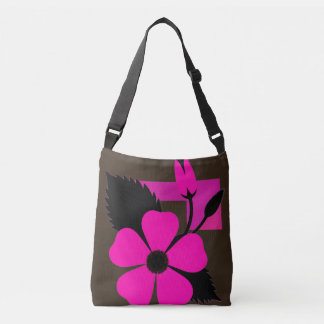 Modern blomsterhandväska / Stylish vardagsväska Axelväska