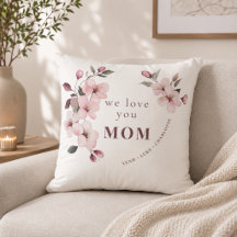 Modern blomsterpresent till mor med personlig text