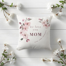 Modern blomsterpresent till mor med personlig text