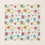 Modern Blomsterträdgård - Blommönstret Vattenfärg<br><div class="desc">Trendig- och snyggtens vattenfärgsillustration har en blomma i gult, orange, rosa, lila, blått och grönt. Den här charmerande designen ger dig ett leende till ansikte. Mycket modernt och trendig stil för att visa upp er personlighet. Oavsett om du bäror det med en klänning, kjolar eller jeans kommer det att se...</div>