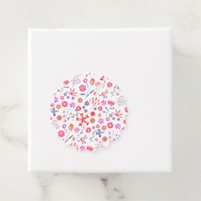 Modern Blomsterträdgård Gåvor Etiketter (På plats)