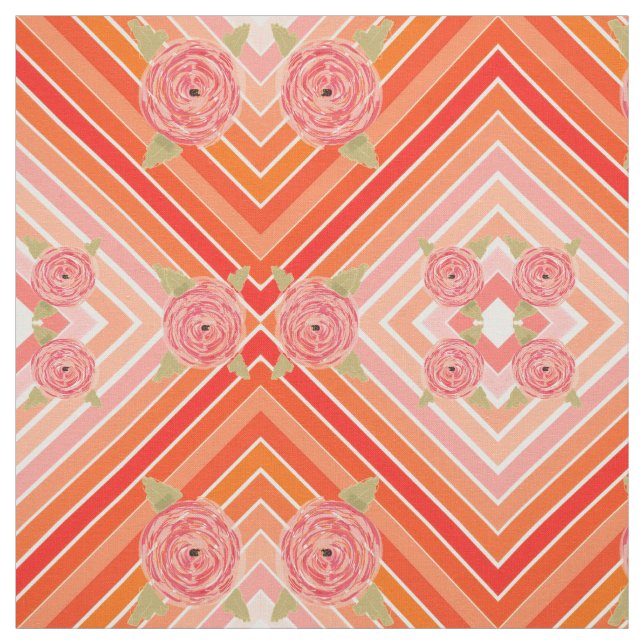 Modern blomsterväv tyg (Provkarta)