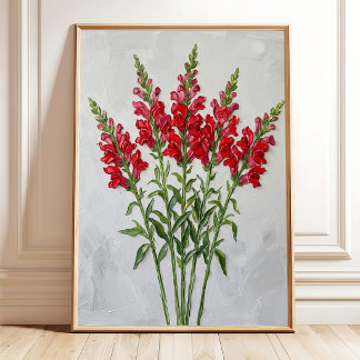 Modern blomväggskunst Canvastryck Hemdekor Poster