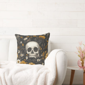 "Modern Blossom" Skull-Stil Dekokissen Kudde