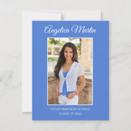 Modern Blue 2 Side Studenten 3-fotoklass 2022