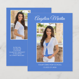 Modern Blue 2 Side Studenten 3-fotoklass 2022