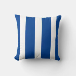 Modern Blue and White Rand Kudde