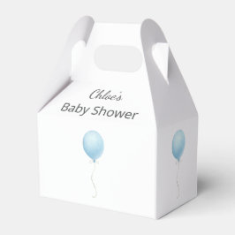 Modern Blue Balloon Boy Shower Presentaskar