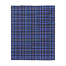 Modern Blue Black Tartan Play Mönster
