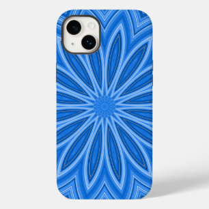 Modern Blue Blommigt Design Artisan Mönster