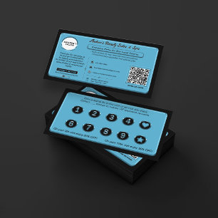 Modern Blue Business Rewards Promo erbjuder klient Lojalitetskort