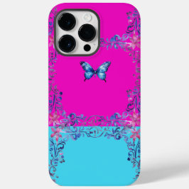 Modern Blue Butterfly Rulla iPhone 14 Pro MaxCase