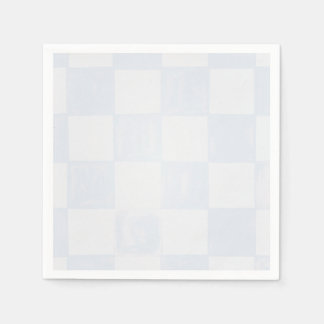 Modern Blue Checkered Baby Shower  Pappersservett