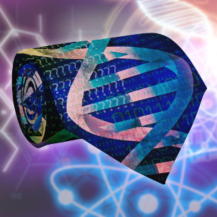 Modern Blue DNA ID Art Medical Science Slips