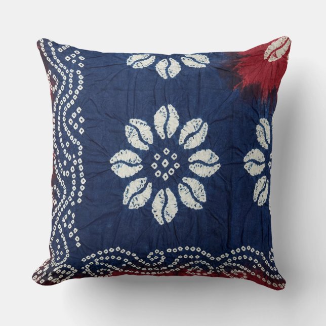 Modern blue elegant stylish contemporary chic kudde (Framsida)