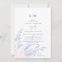 Modern Blue Eucalyptus Greenery Succulent Bröllop