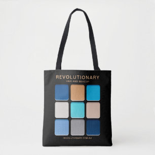 Modern Blue Eyeshadow Pallete Namn Makeup Artist Tygkasse