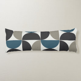 Modern Blue Grått Gunmetal i mitten av århundradet Kroppskudde