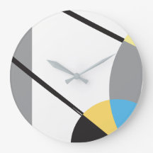 Modern Blue Gult Black Abstrakt linjer