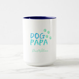 Modern Blue Hund Pappa Mugg