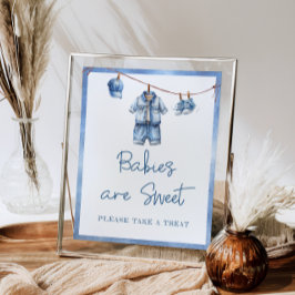 Modern Blue Jean Baby Spädbarn är Sweet Poster