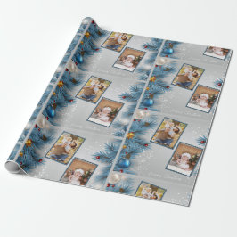 Modern Blue Julgran 2 Photo God jul Presentpapper