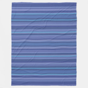 Modern Blue Lila Rand Fleecefilt