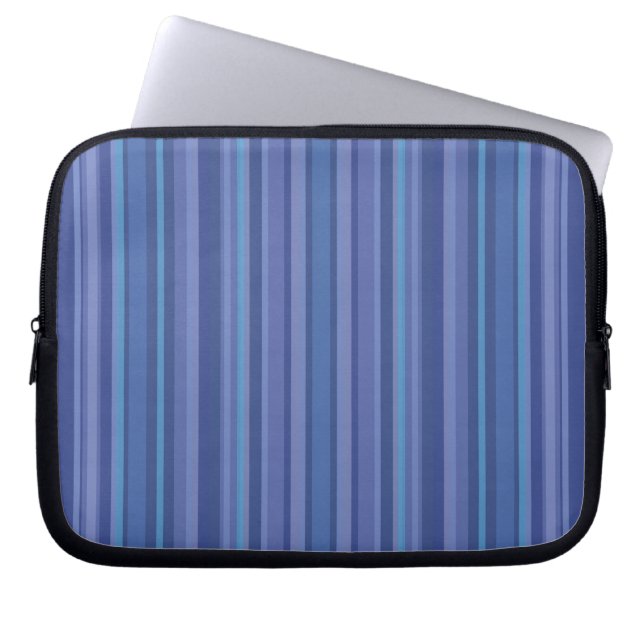 Modern Blue Lila Rand Laptop Fodral (Framsidan)