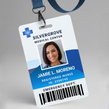 Modern Blue Logotyp Clinical Hospital Photo Nurse