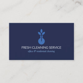 Modern Blue Logotyp Städning service och sjukhus Visitkort