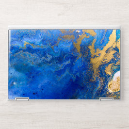 Modern Blue Marble Gold Stone EliteBook X360 1040 HP Laptopskin
