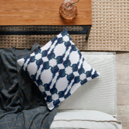 Modern Blue Murex årstidsbetingad abstrakt - konst Kudde