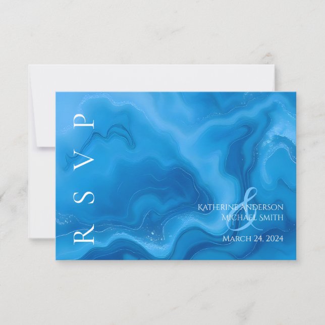 Modern Blue OSA Bröllop (Framsida)